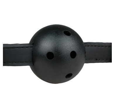 Knebel-Ball Gag With PVC Ball - Black